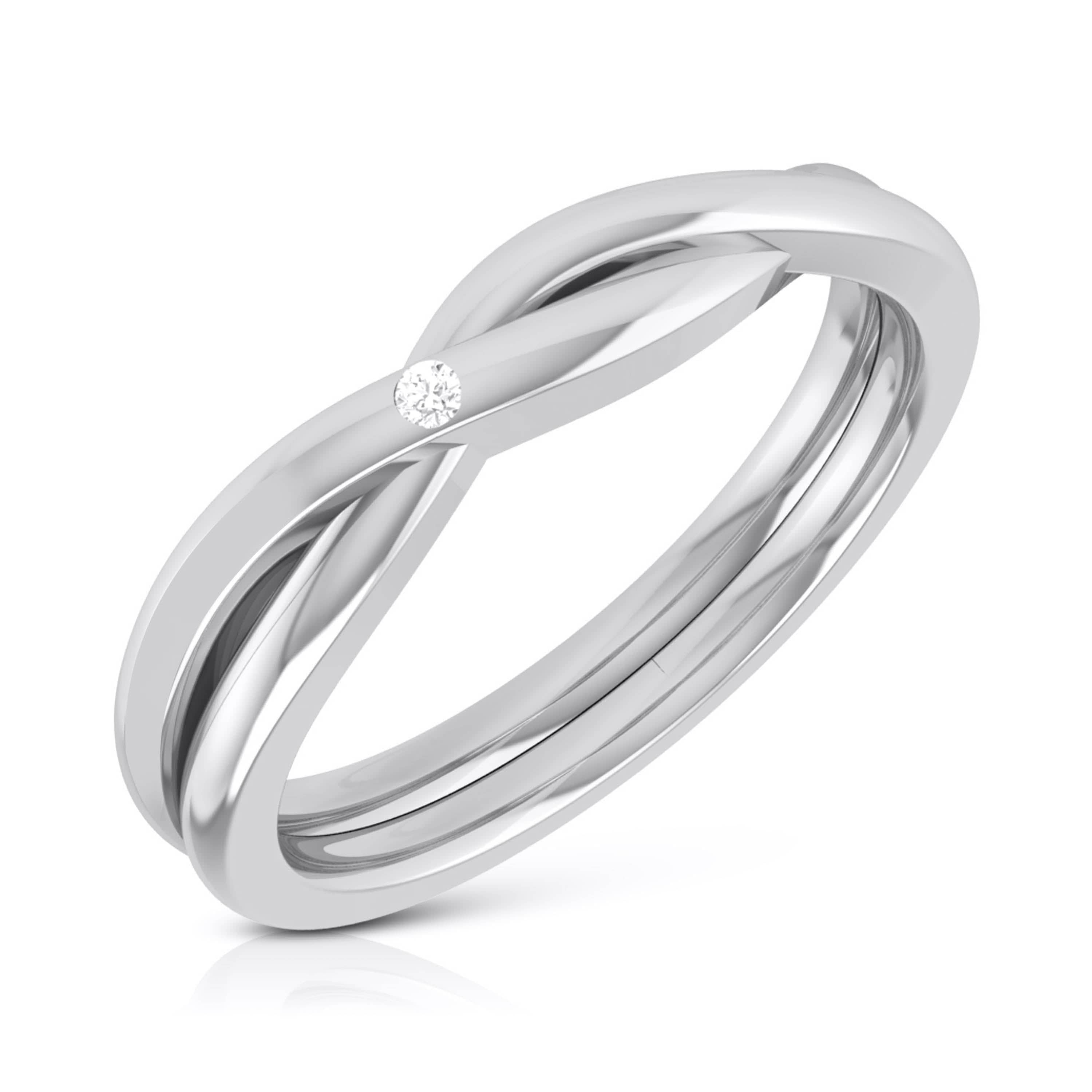 Timeless 950 Pure Platinum And Diamond Finger Ring